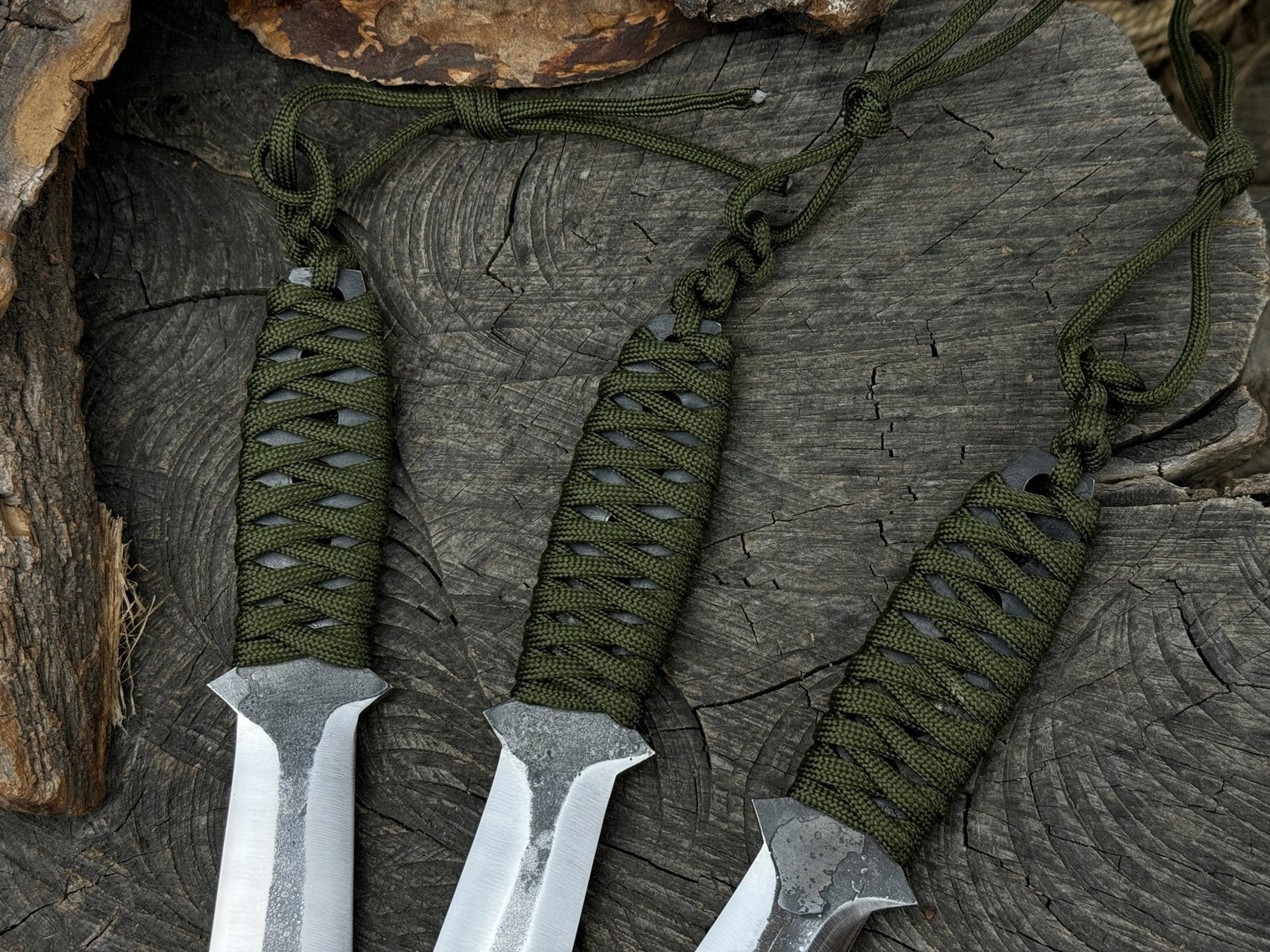 3-Piece Hand-Forged Throwing Knife Set, 22 cm (8.6 inches)