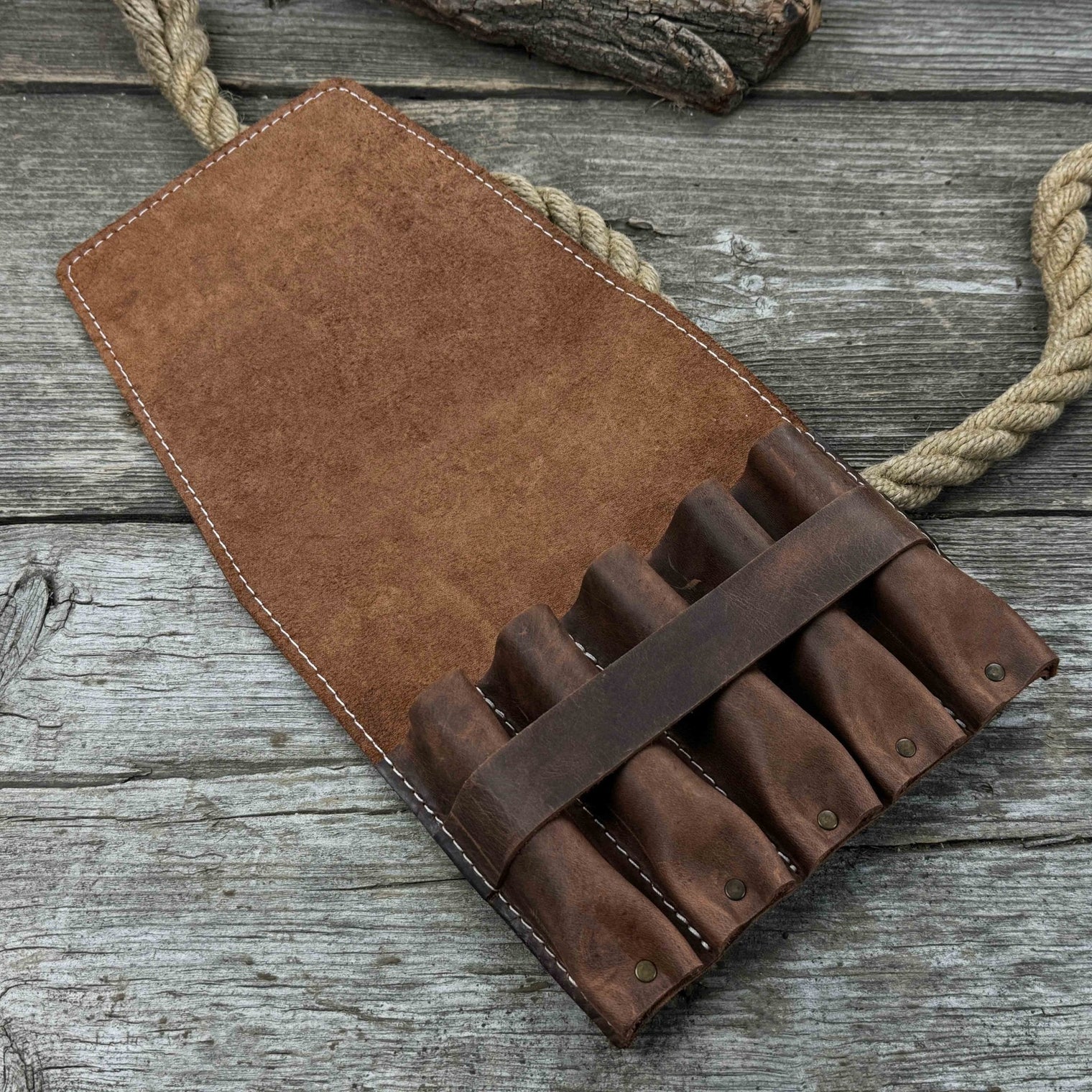 5-Pocket Leather Tool Case
