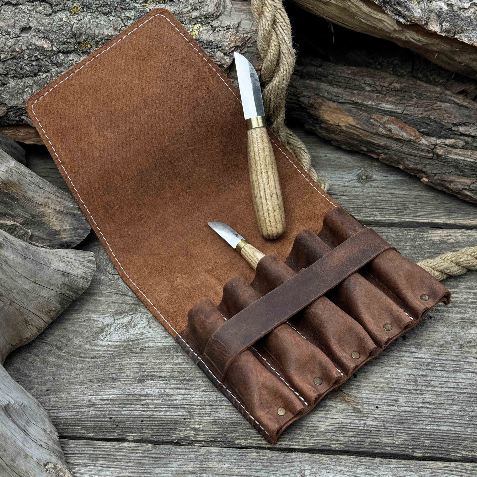 5-Pocket Leather Tool Case