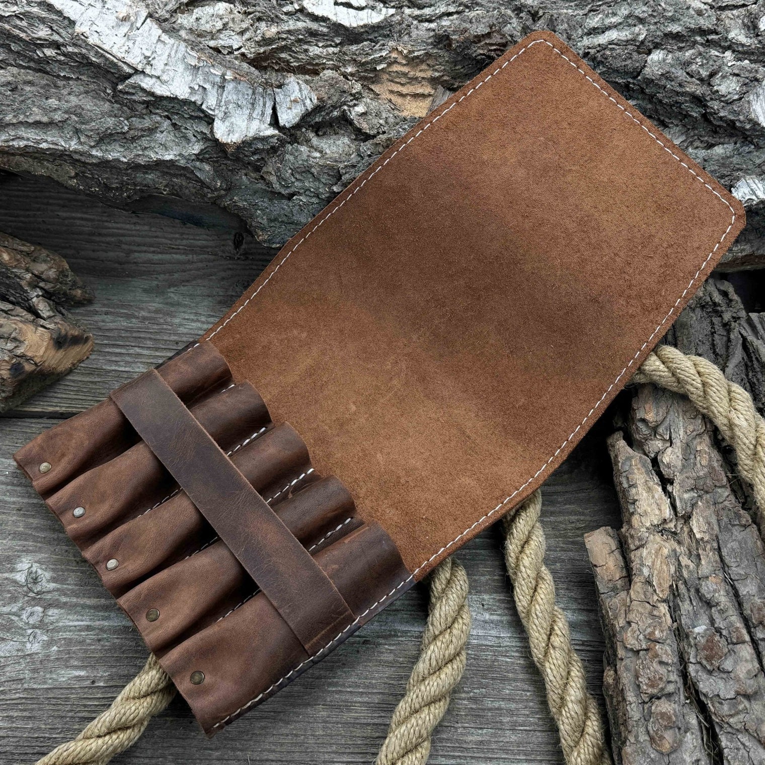 5-Pocket Leather Tool Case
