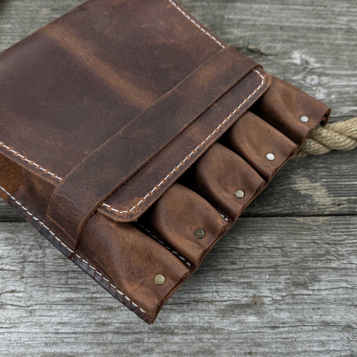 5-Pocket Leather Tool Case