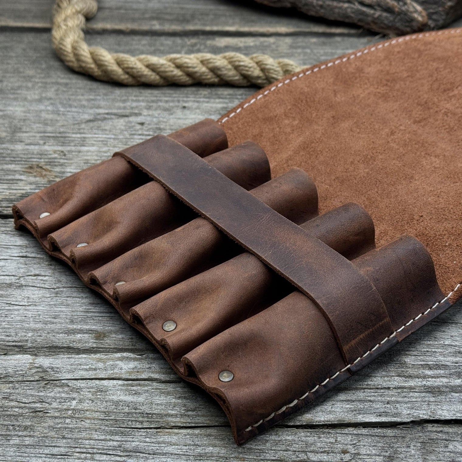 5-Pocket Leather Tool Case