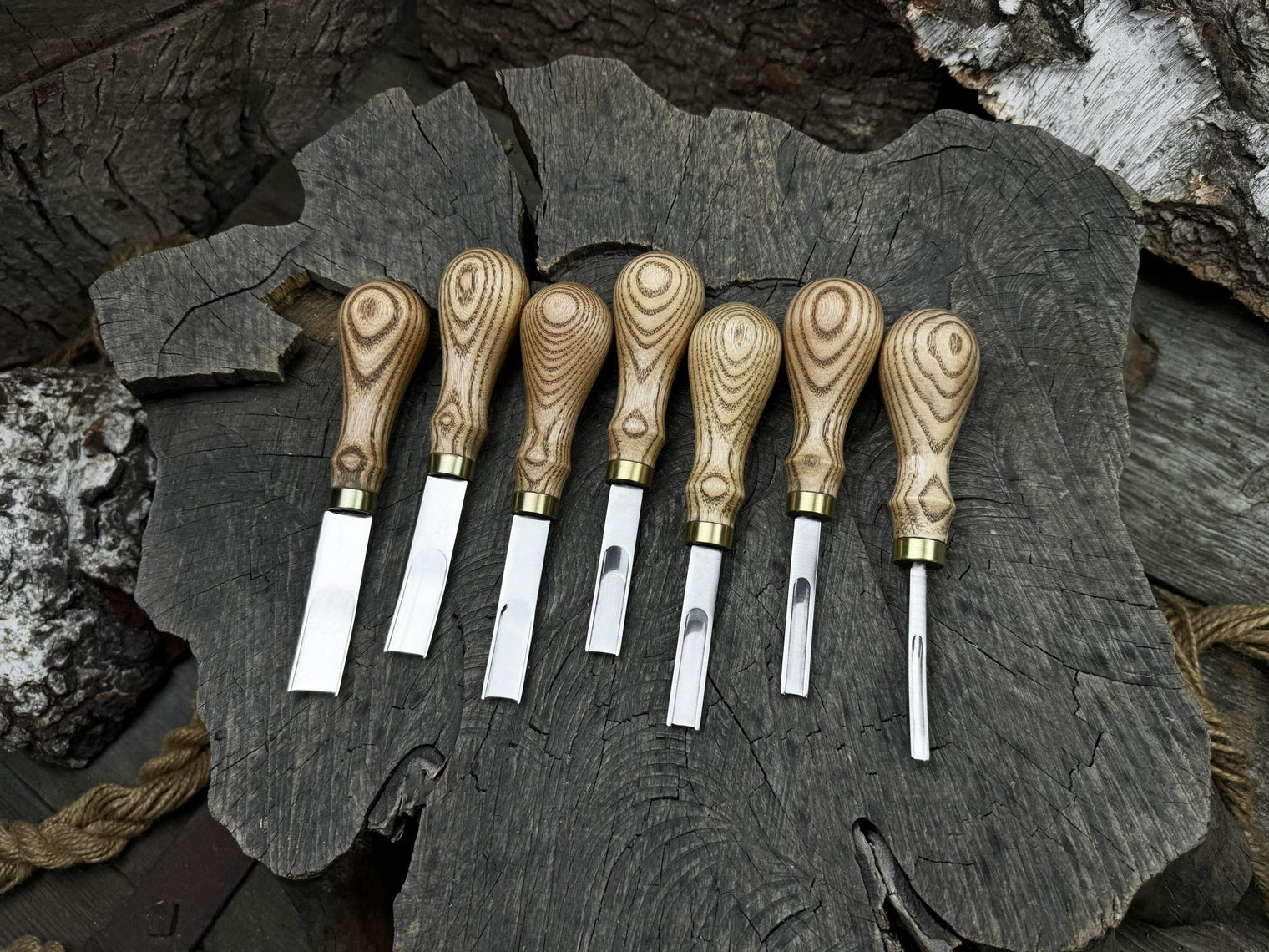 7-Piece Leather Edge Skiver Set