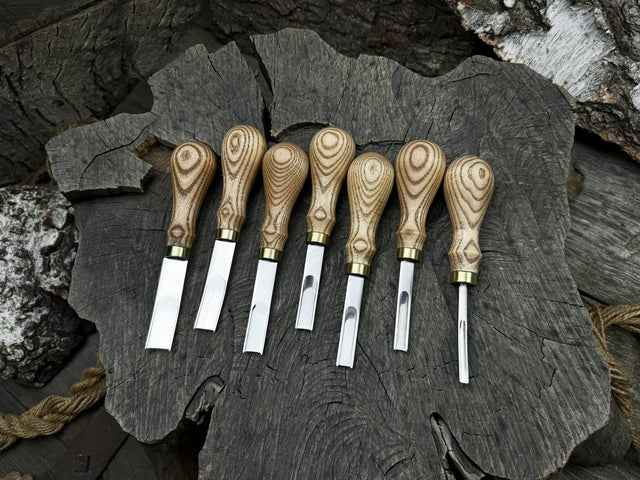 7-Piece Leather Edge Skiver Set