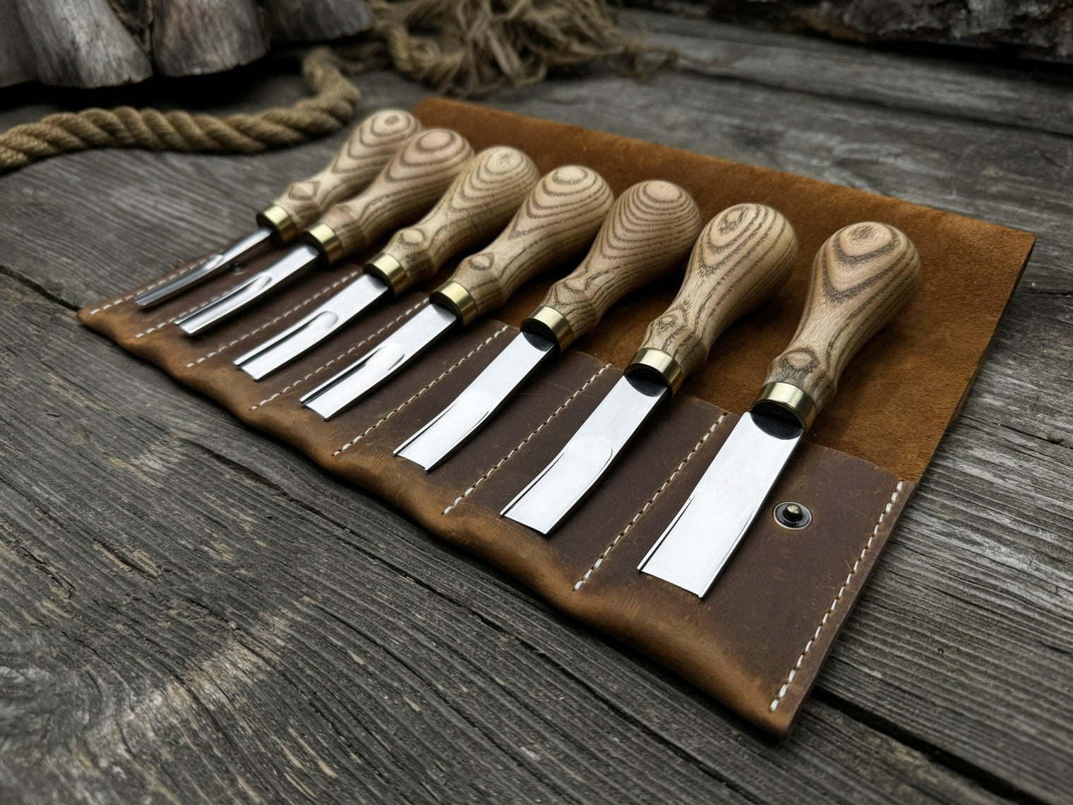 7-Piece Leather Edge Skiver Set