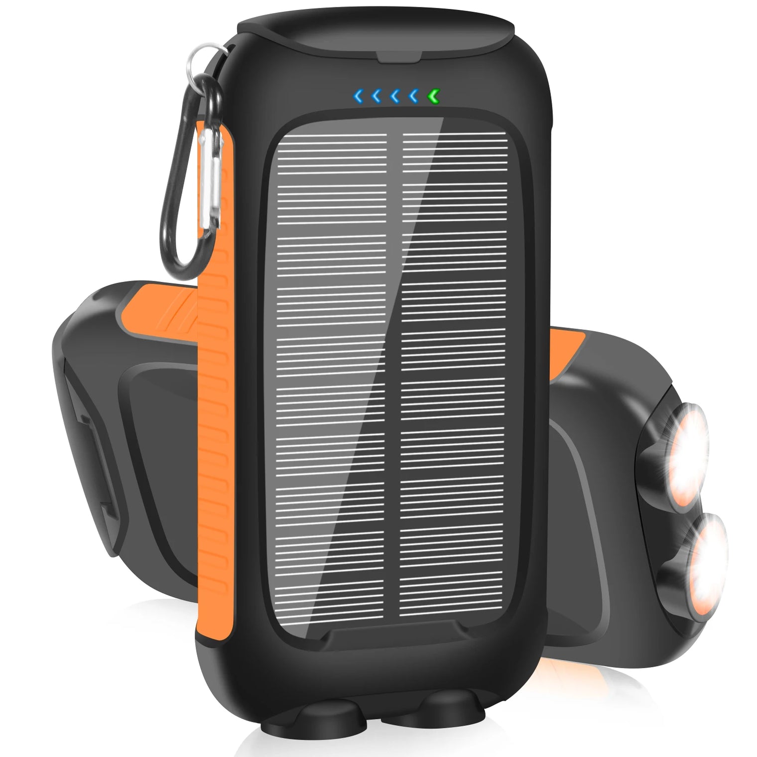 10000mAh Solar Power Bank | Waterproof Emergency Charger with Dual USB