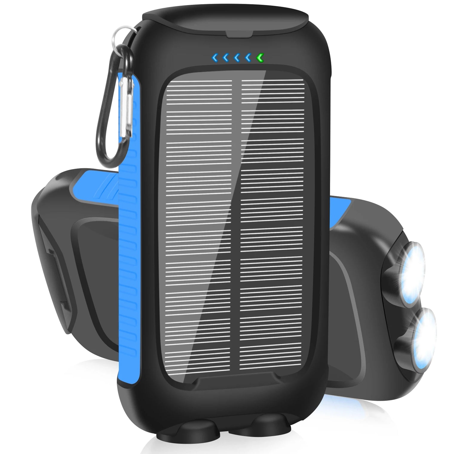 10000mAh Solar Power Bank | Waterproof Emergency Charger with Dual USB
