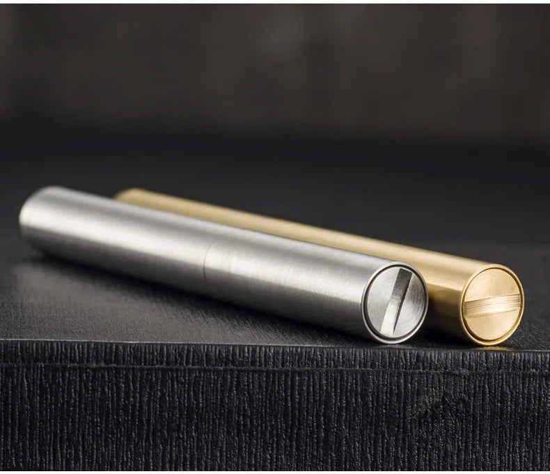 Retro Copper Kerosene Lighter | Mini Foldable Windproof EDC