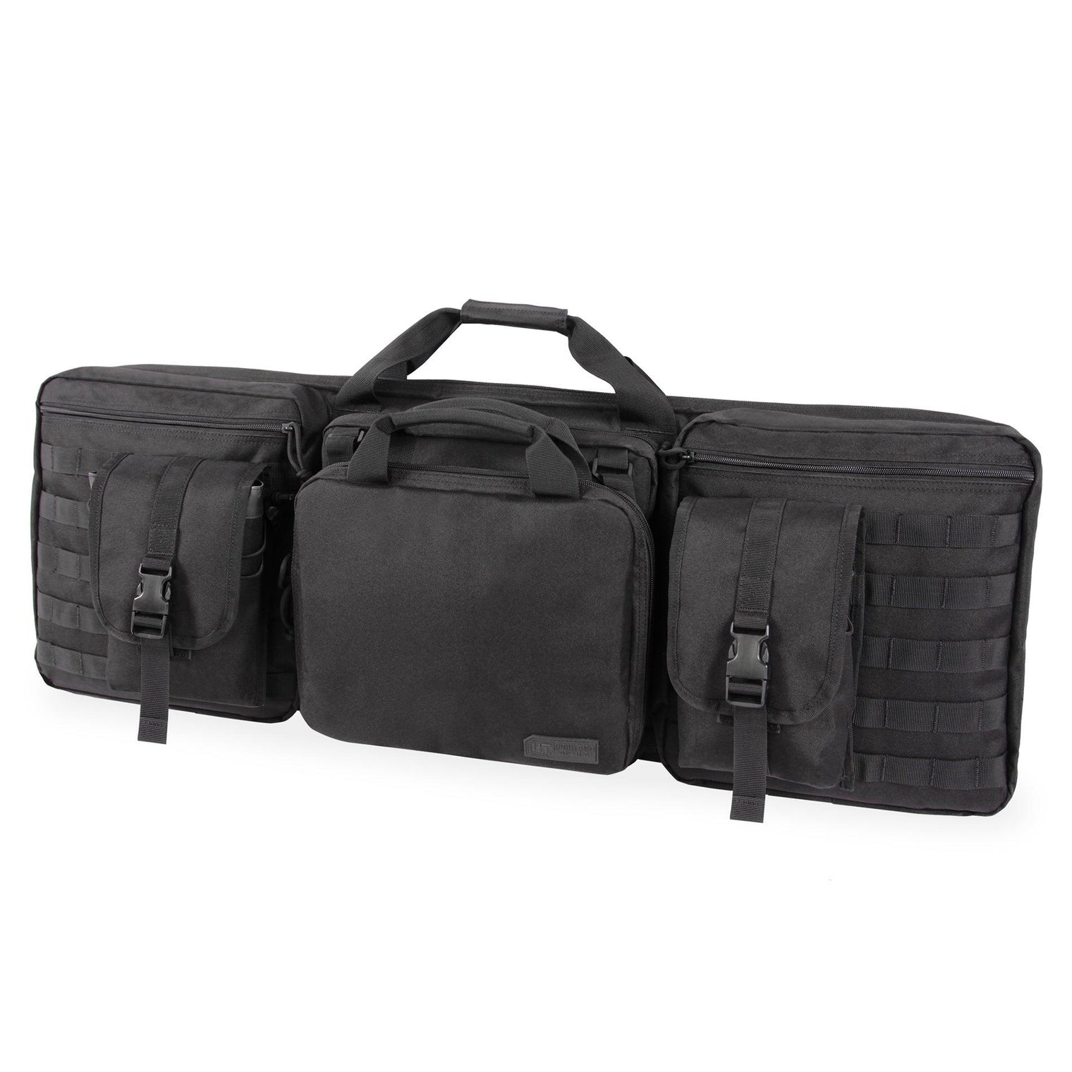 Precision 37" Double-Rifle Case | Tactical Rifle Bag with Detachable Pistol Case