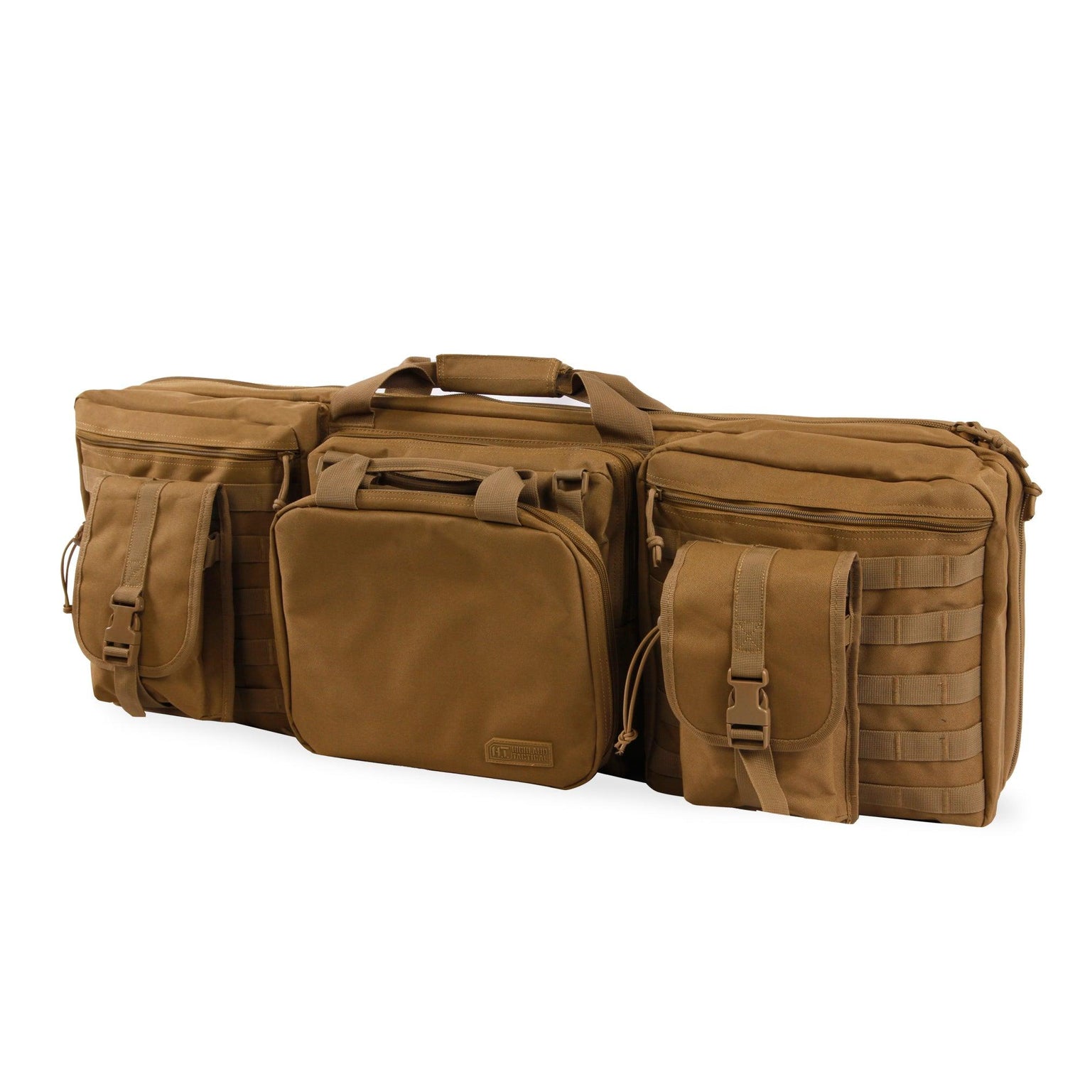 Precision 37" Double-Rifle Case | Tactical Rifle Bag with Detachable Pistol Case