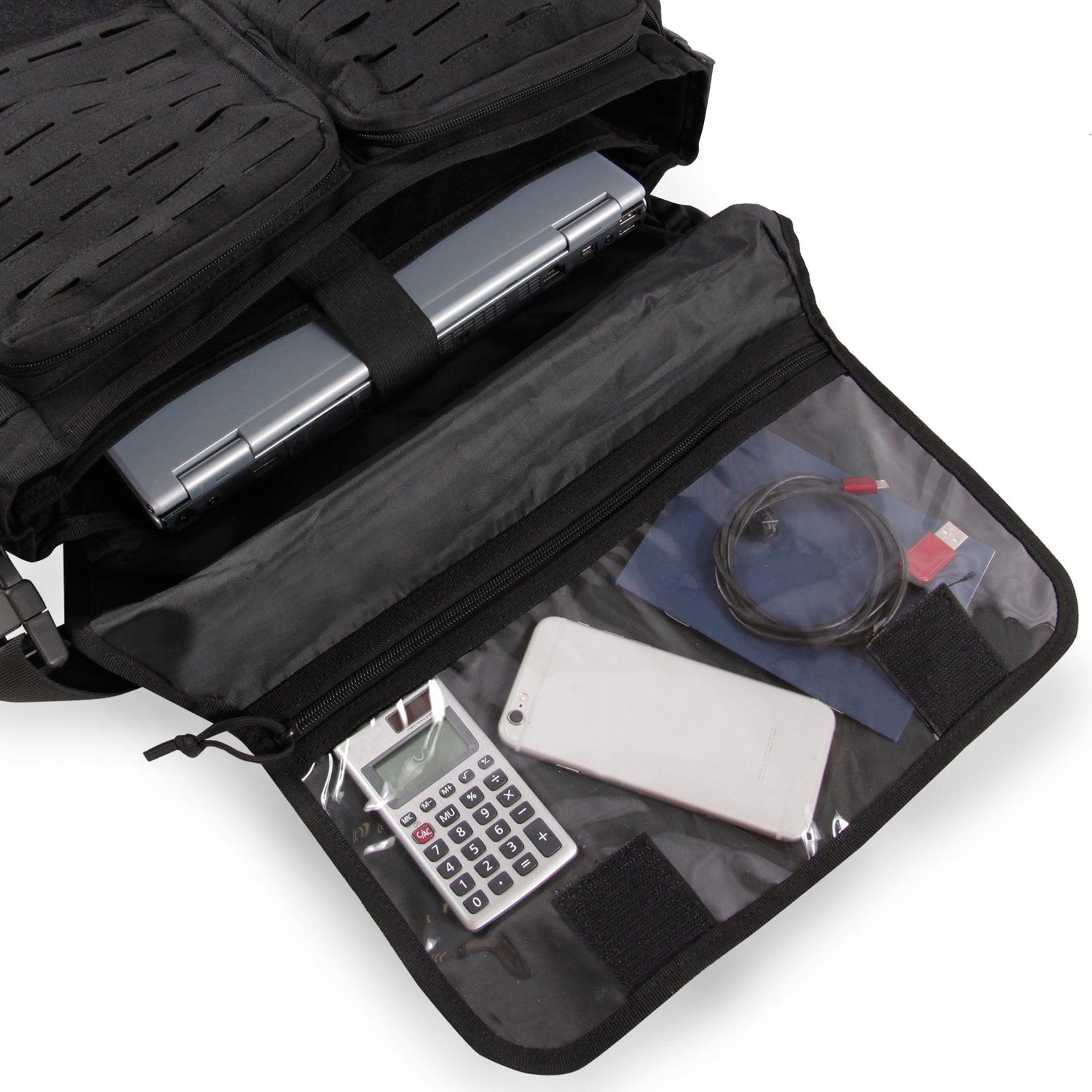 Timer Messenger Bag | Tactical Laptop Bag with MOLLE & Admin Panel