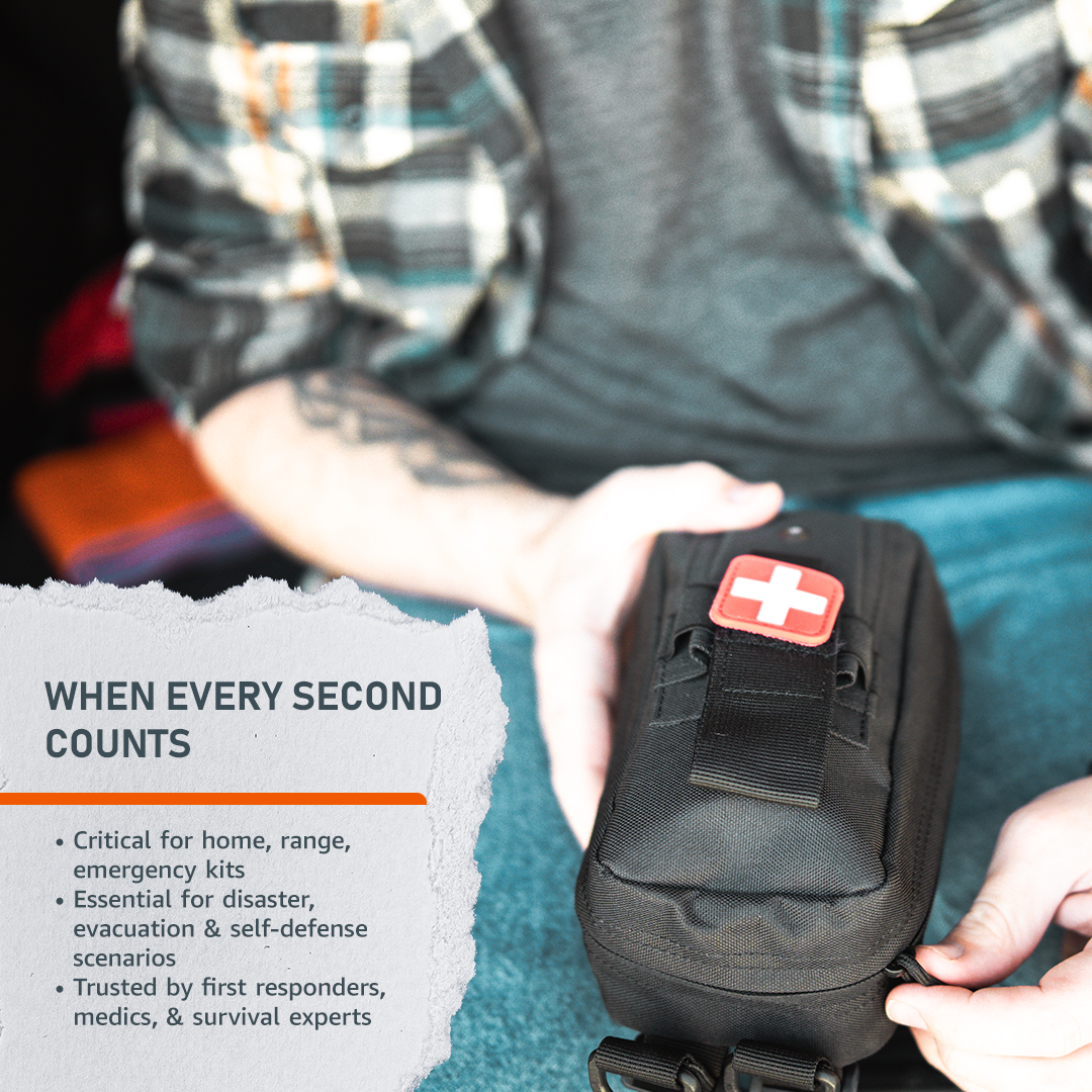On-Hand First Aid Kit (OHFAK) – Compact Emergency Medical Pouch for Travel, Camping & Workplaces