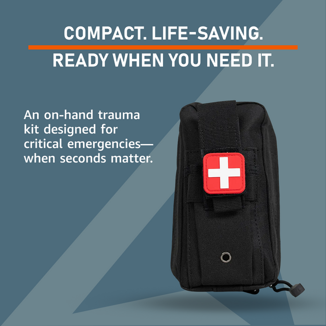 On-Hand First Aid Kit (OHFAK) – Compact Emergency Medical Pouch for Travel, Camping & Workplaces
