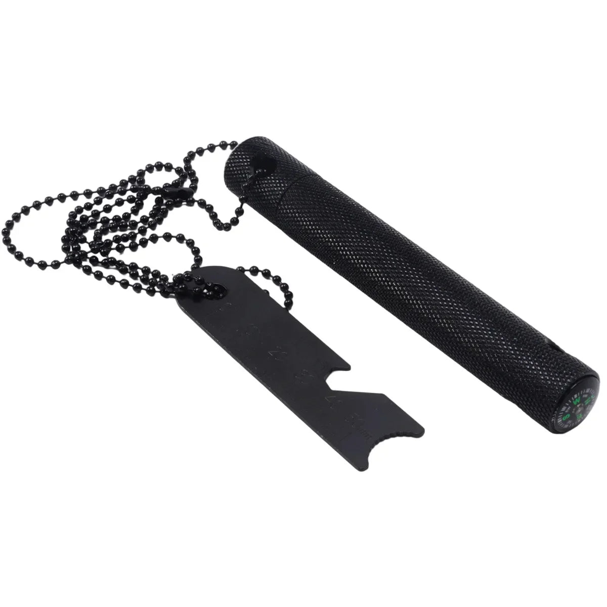 Fire Steel Magnesium Rod | Spark Steel with Chain & Compass