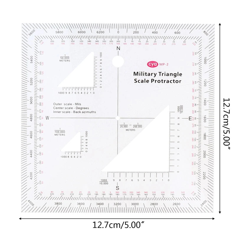 Military Style MGRS Coordinate Scale | Transparent Topographical Map Tool