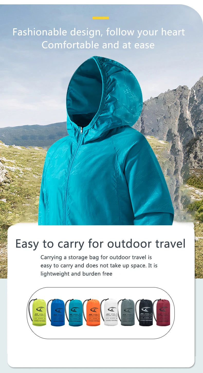Unisex Waterproof Hiking Jacket | Quick-Dry Windbreaker