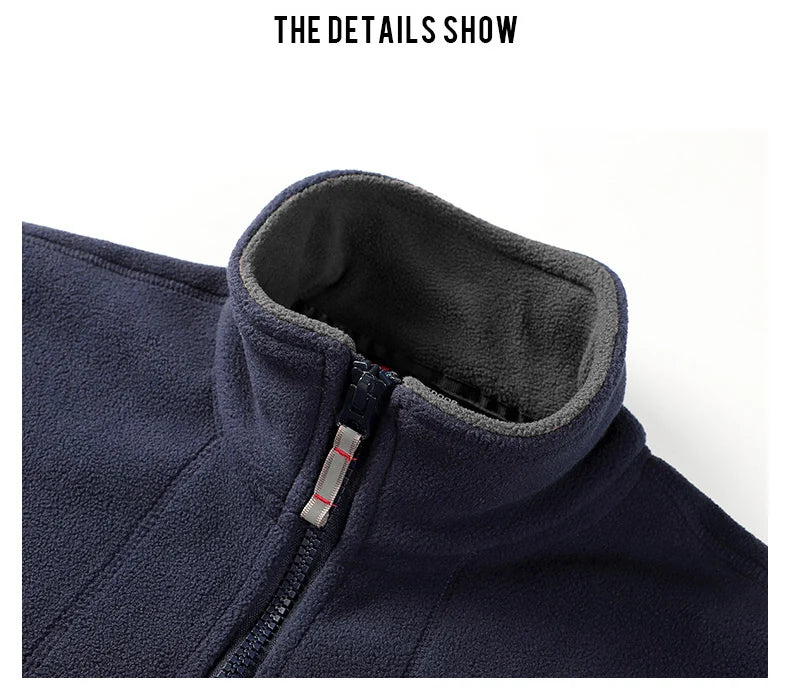 Men’s Polar Fleece Jacket | Windbreaker Winter Coat