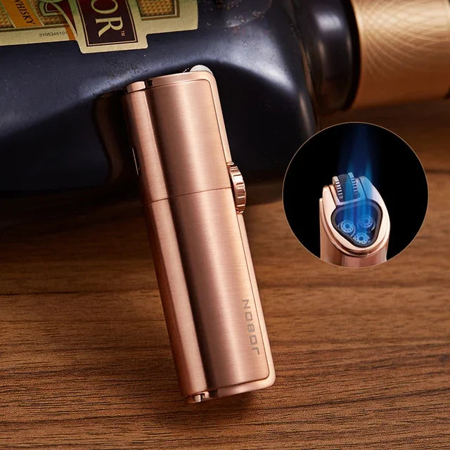 4-Flame Jet Torch Windproof Cigar Lighter | Metal Butane Lighter