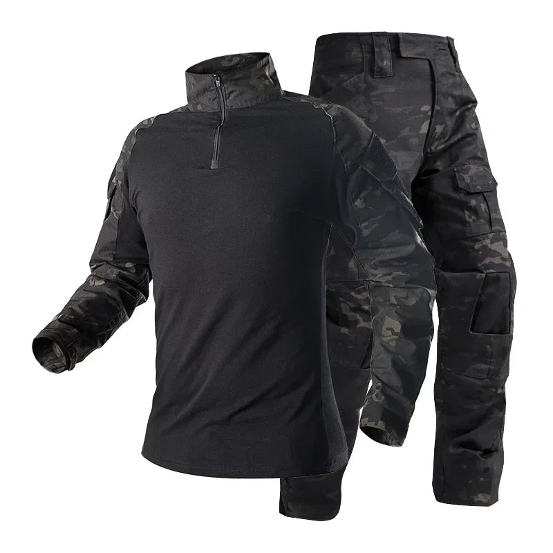 Tactical Uniform Suits Milit Outdoor Camouflage Suit Hunting Shirts Pants Fish Trainning Airsoft Paintball Clothes Sets