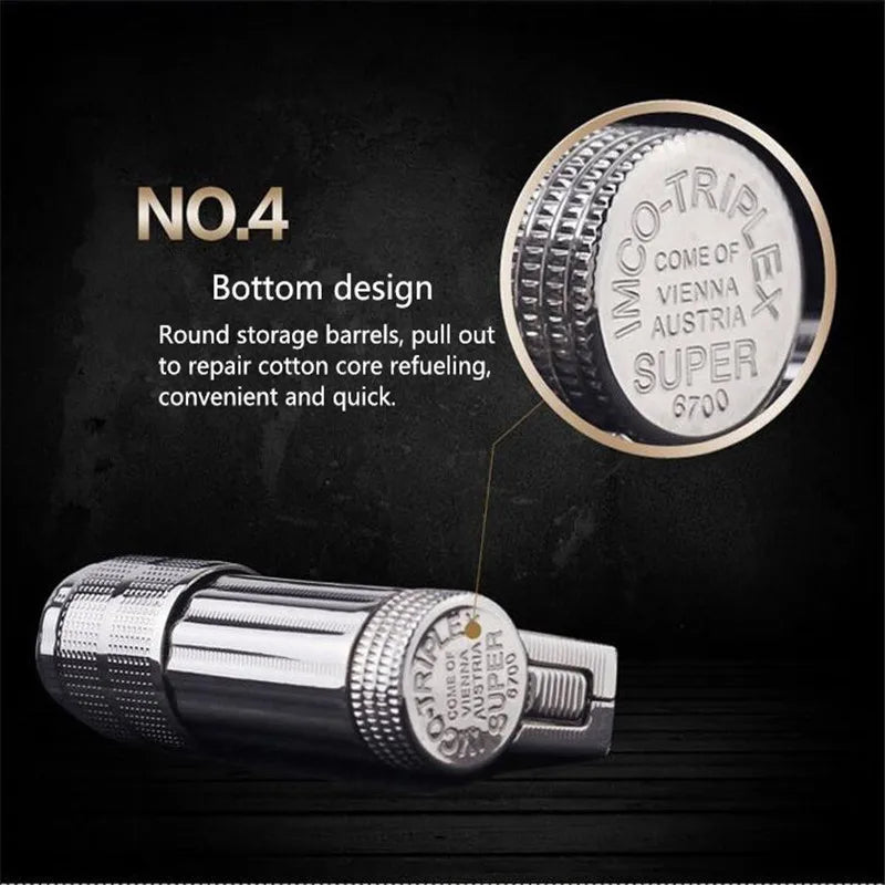 IMCO 6700 Windproof Kerosene Lighter | Stainless Steel Gasoline Lighter