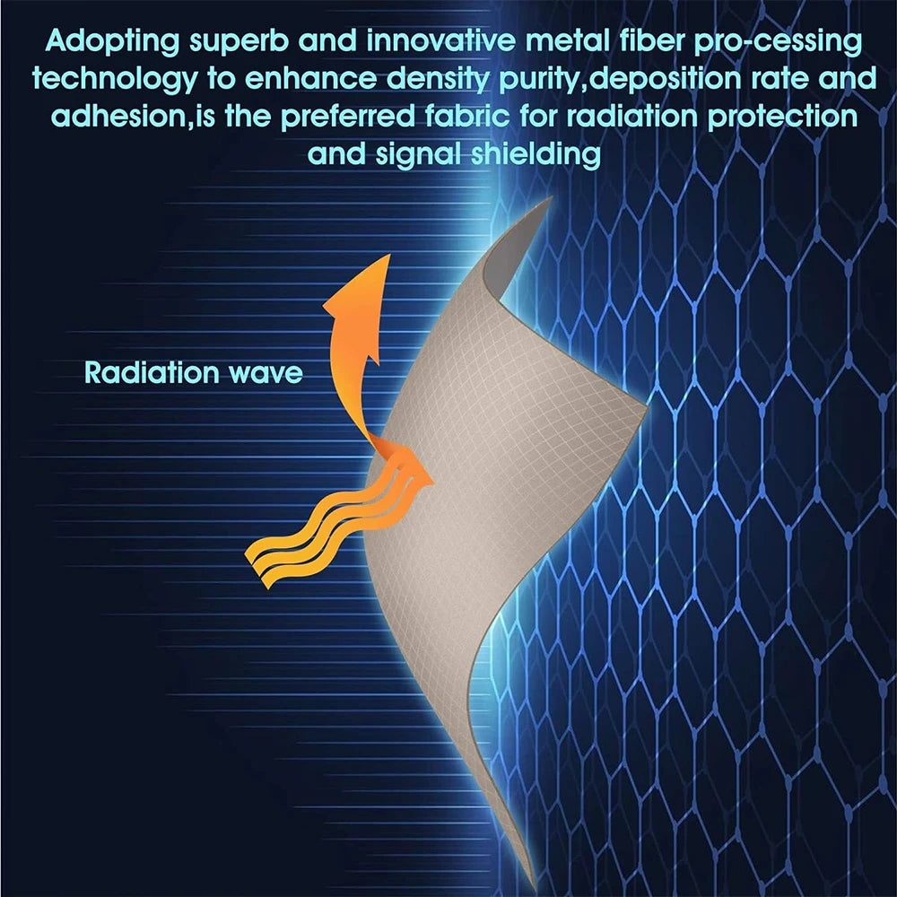 Faraday 5G Shield Fabric EMF EMI RF RFID Shielding Anti Radiation Electromagnetic RFID Blocking Material Blocks SignalsЗащитная