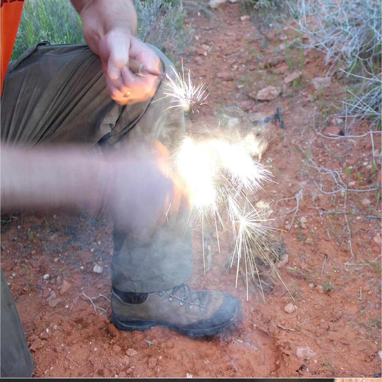 Outdoor Survival Firestarter Kit | Magnesium Ferro Rod with Multi-Tool Striker