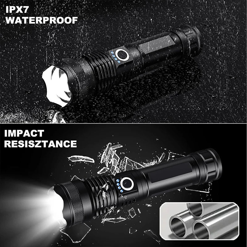 LED Torch Rechargeable | Super Bright Tactical Flashlight