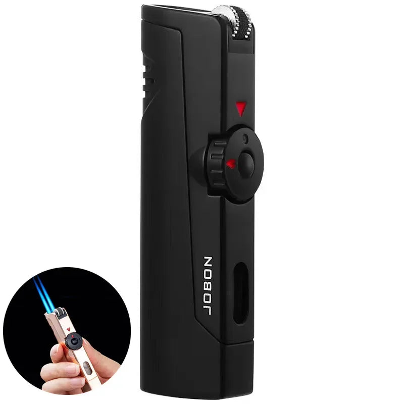 4-Flame Jet Torch Windproof Cigar Lighter | Metal Butane Lighter
