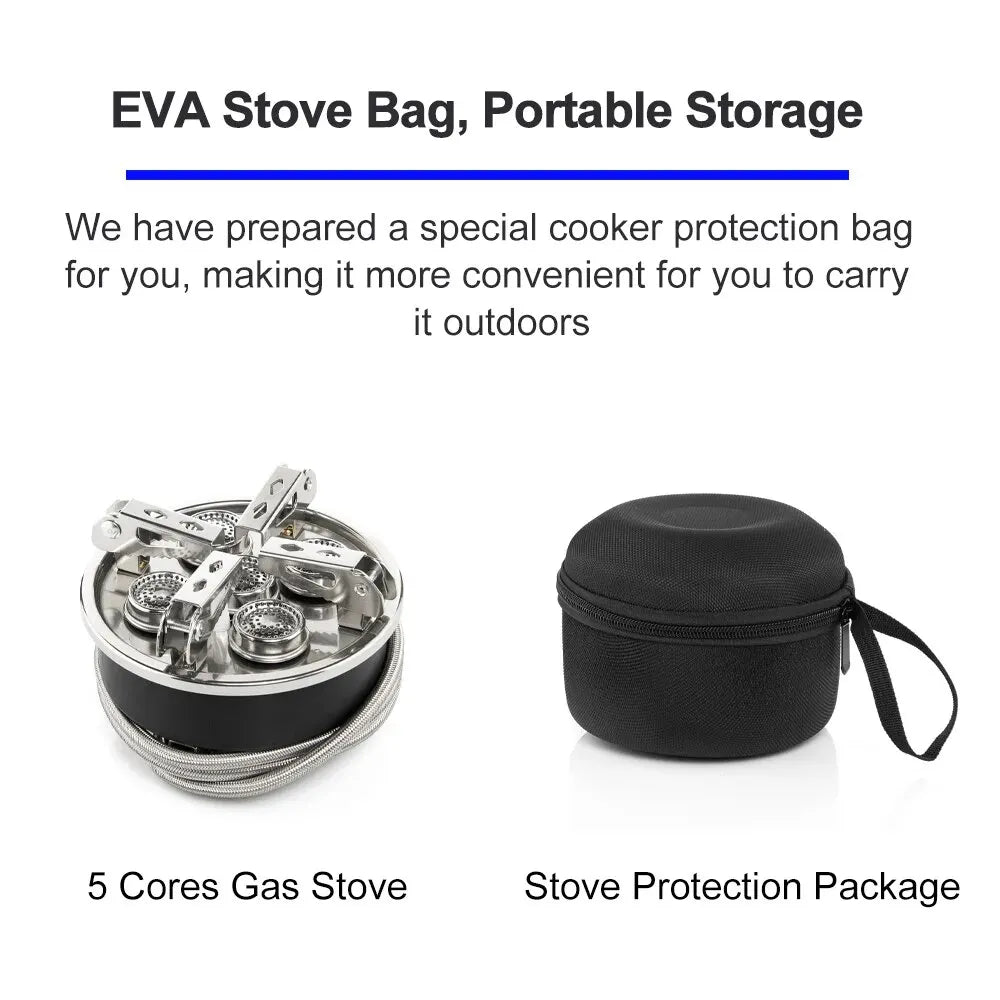 Widesea Camping Tourist Burner 8800W Gas Stove Cookware