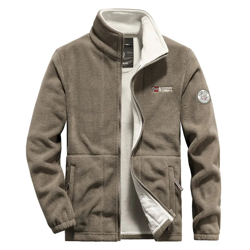 Men’s Polar Fleece Jacket | Windbreaker Winter Coat