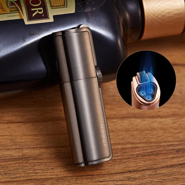 4-Flame Jet Torch Windproof Cigar Lighter | Metal Butane Lighter