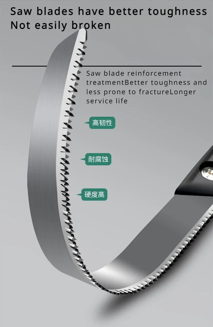 Folding Hand Saw Outdoor for Wood Branches Cutting Tree Trimming Camping Backpacking Hiking Ergonomic No-Slip Handle Hand Tools