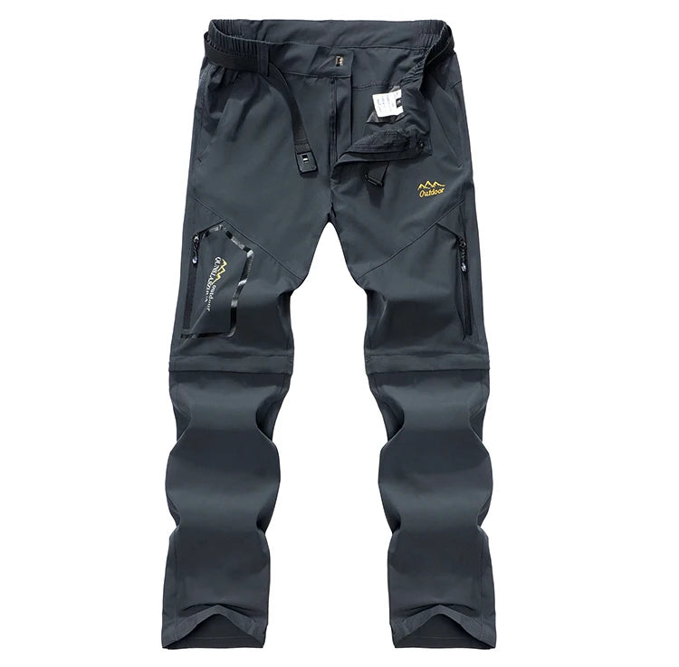 Men’s Convertible Cargo Tactical Pants | Water-Resistant Hiking & Outdoor Pants