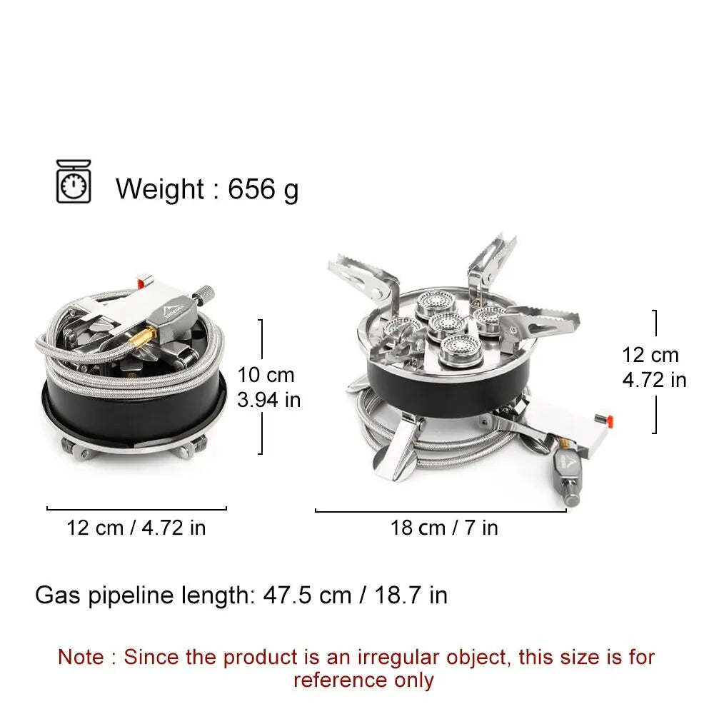 Widesea 8800W Camping Gas Stove | Portable High-Output Outdoor Burner
