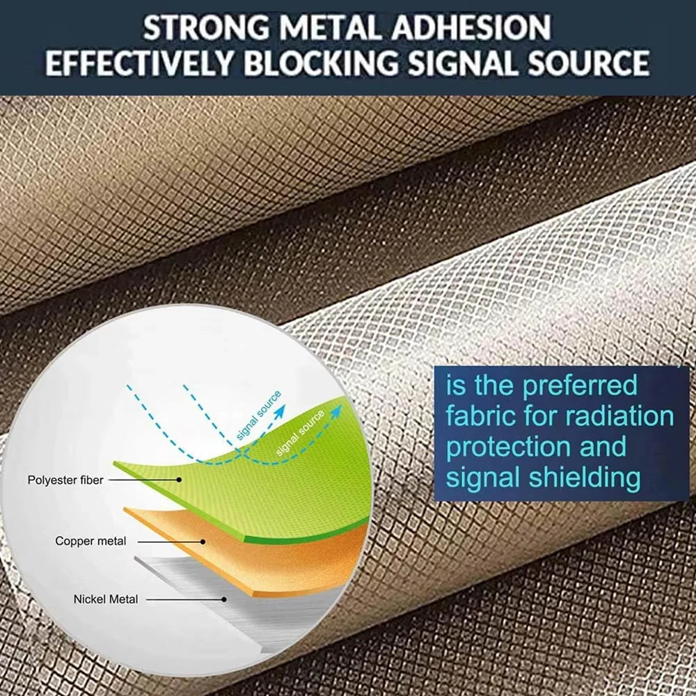 Faraday Fabric RFID Shielding Block WiFi/RF Anti-Radiation Conductive Material Shields Cover For Bluetooth,Cellphone Signal