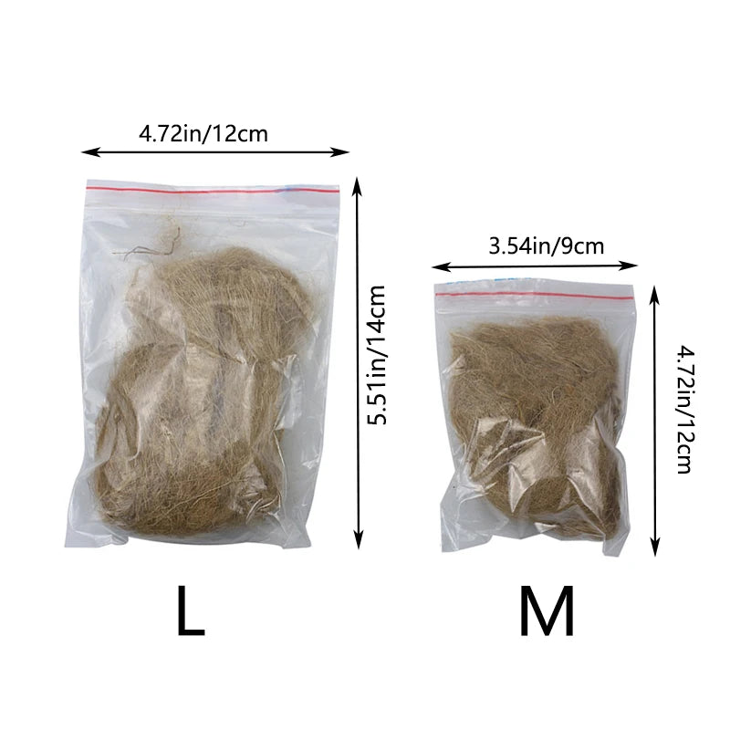 Natural Jute Silk Fire Starters | Lightweight Emergency Fire Igniter