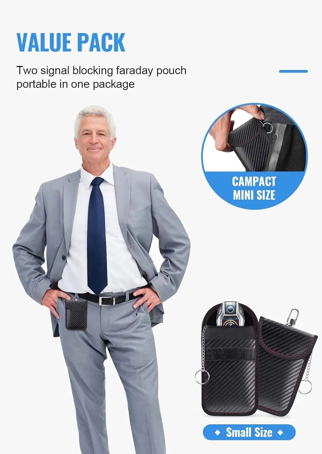 Protection Car Key Box & 2 Faraday Bags | Keyless Go Protection