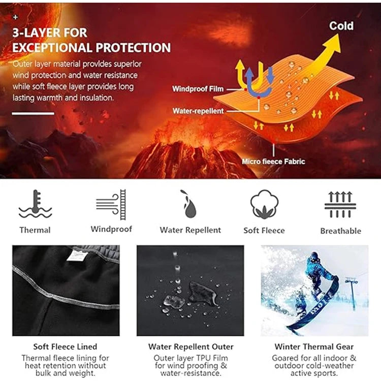 TRVLWEGO Women’s Winter Hiking Pants | Waterproof Softshell Ski & Trekking Trousers