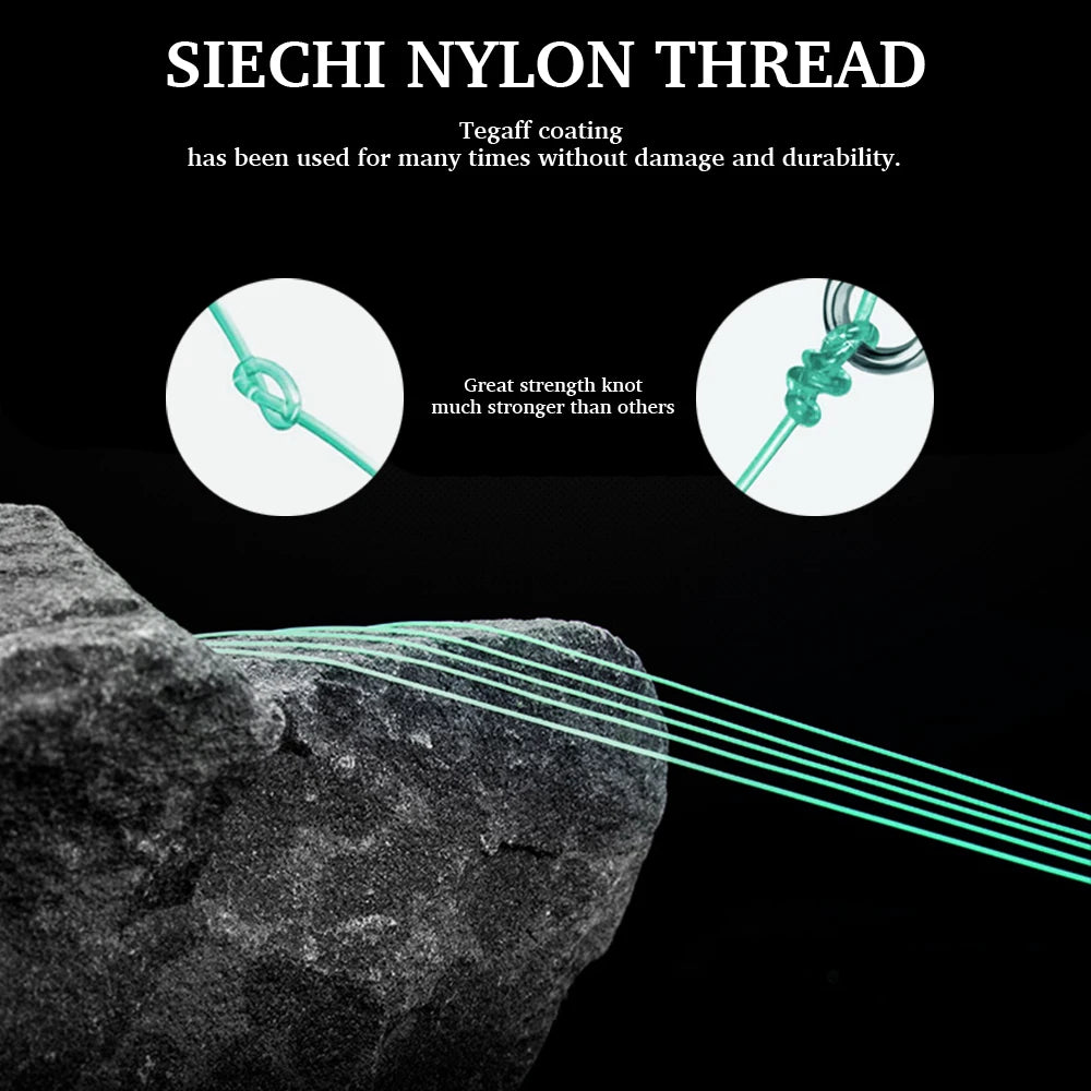 SIECHI Fluorocarbon Fishing Line | 500M / 1000M Strong Sinking Carp Line