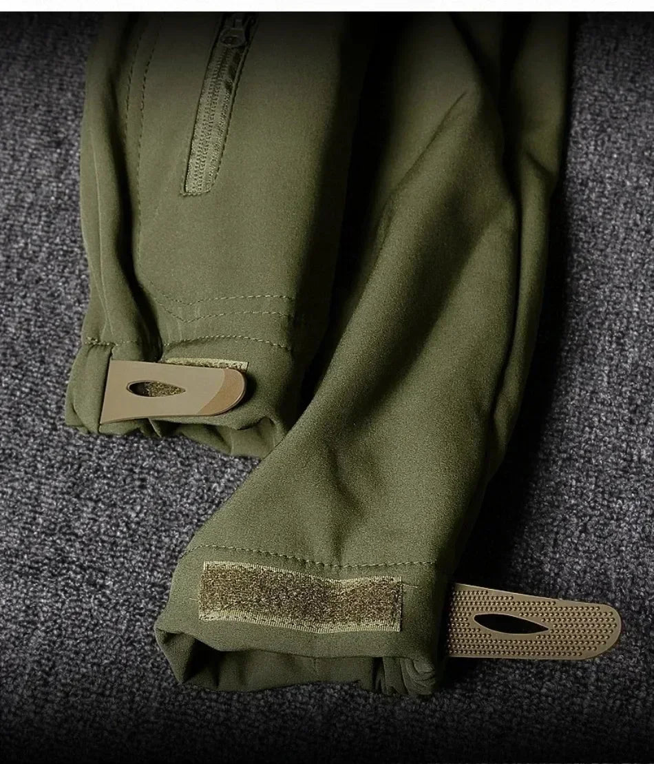 Men's Winter Autumn Fleece Jackets Tactical Waterproof Suits Outdoor Fishing Hiking Camping Tracksuits Coats Thermal Pants