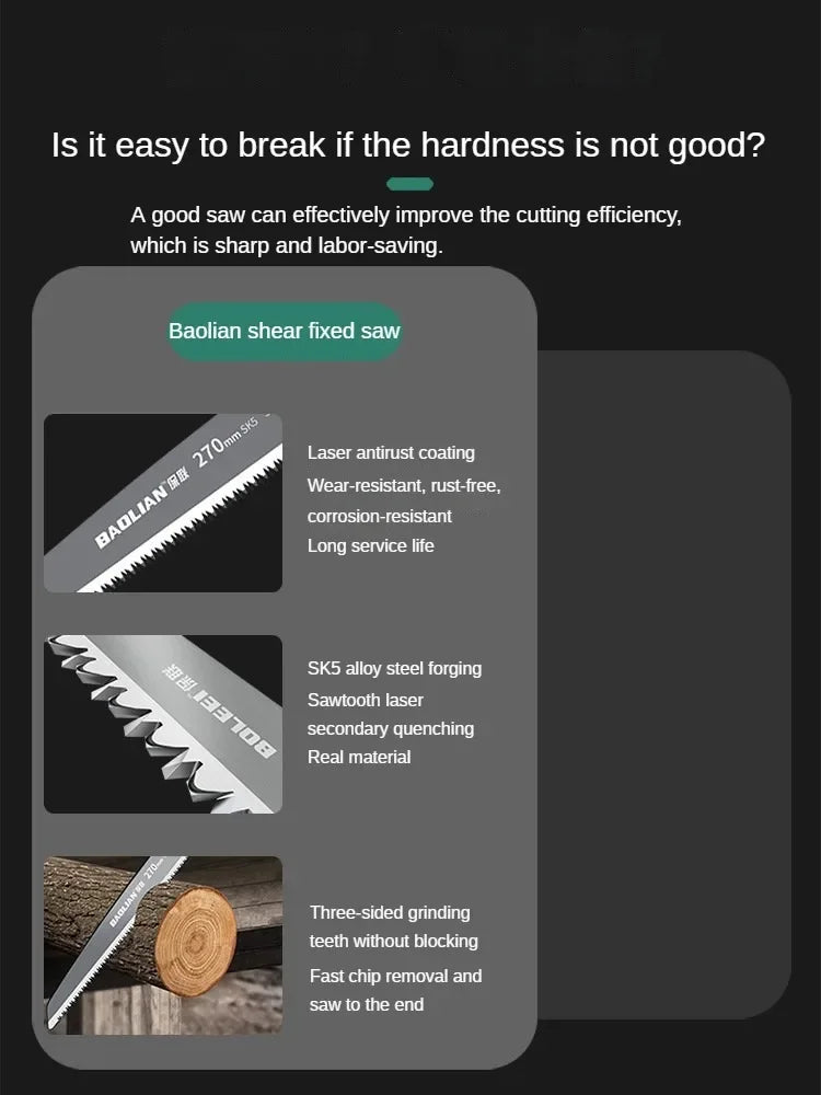 Folding Hand Saw | Outdoor Wood Cutting Tool