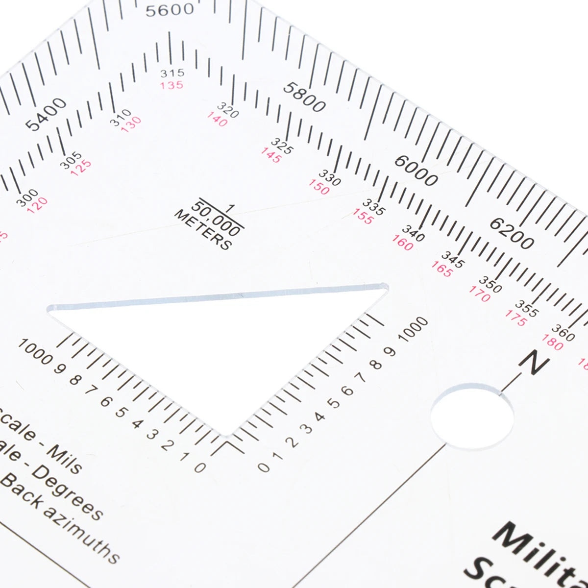 Military Map Navigation Scale Ruler | 1:25K–1:250K Metric