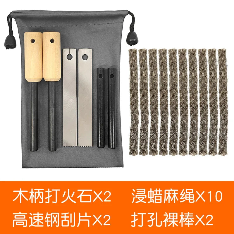 Windproof Waterproof Flint Fire Starter | Outdoor Survival Fire Stick