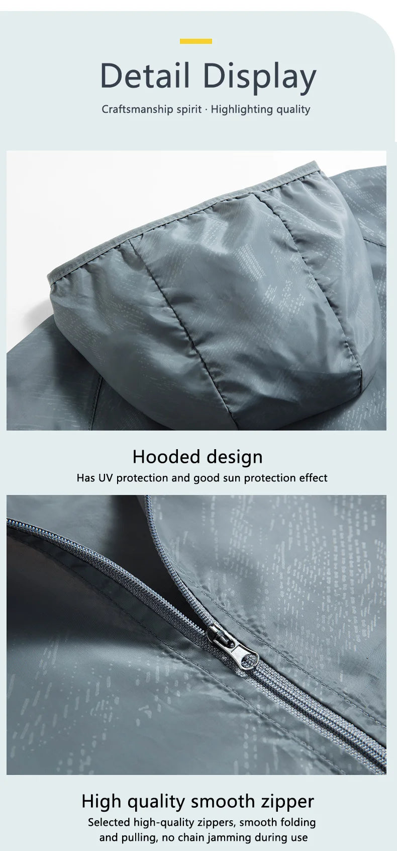 JNLN Men Women Waterproof Hiking Jacket Quick Dry Sun Protection Windbreaker Unisex Camping Climbing Outdoor Sports Rain Coat