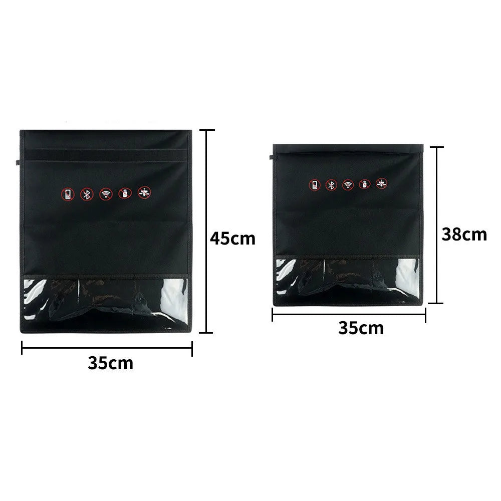 Signal Blocking Bag Mobile Phone Anti-radiation Faraday Cage Pouch Car Key Radiation Protection Storage Bag