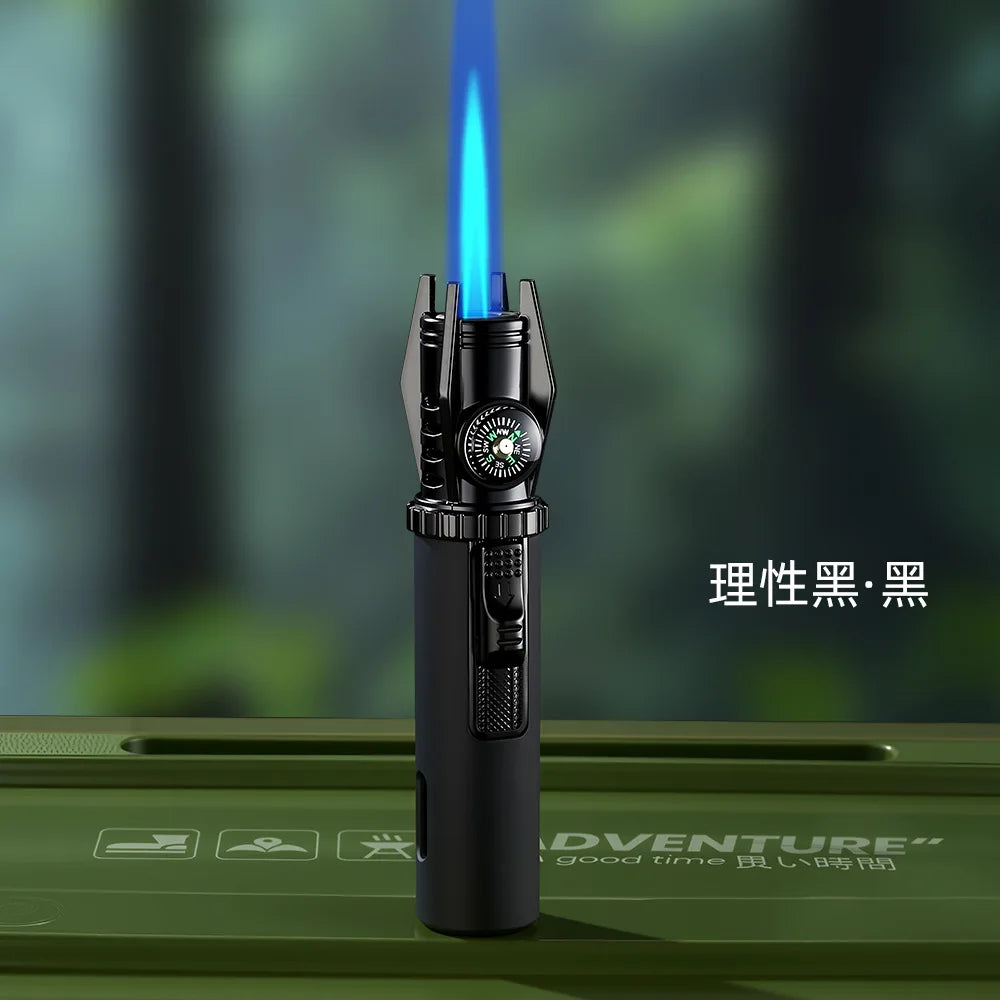 Windproof Emergency Lighter Gun with Compass | Survival Fire Starter