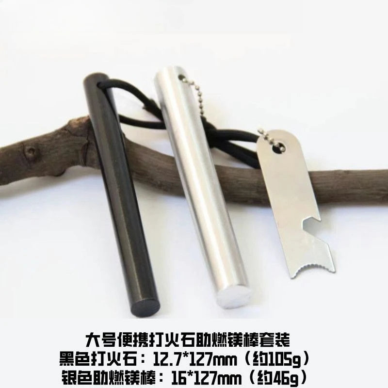 Outdoor Survival Fire Starter | Magnesium Flint Rod Kit