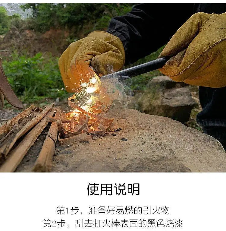 Magnesium Fire Starter Kit | Flint & Ferro Rod Survival Fire Tool