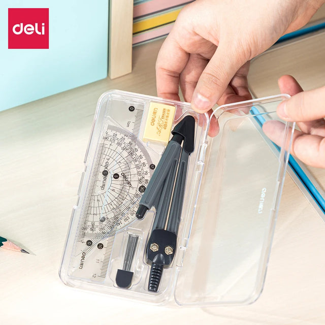 Deli Compass Set | Multifunctional Drawing & Ruler Kit