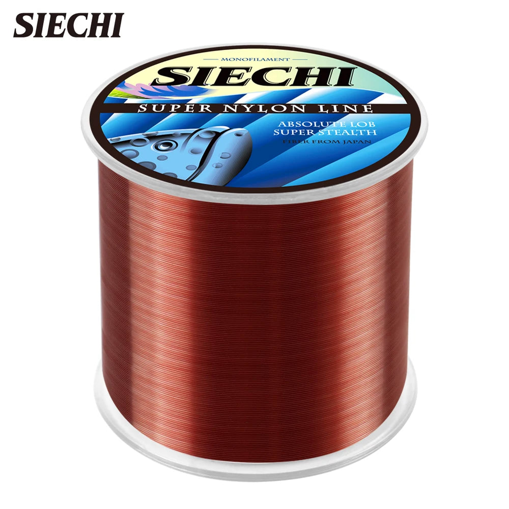 SIECHI Fluorocarbon Fishing Line | 500M / 1000M Strong Sinking Carp Line